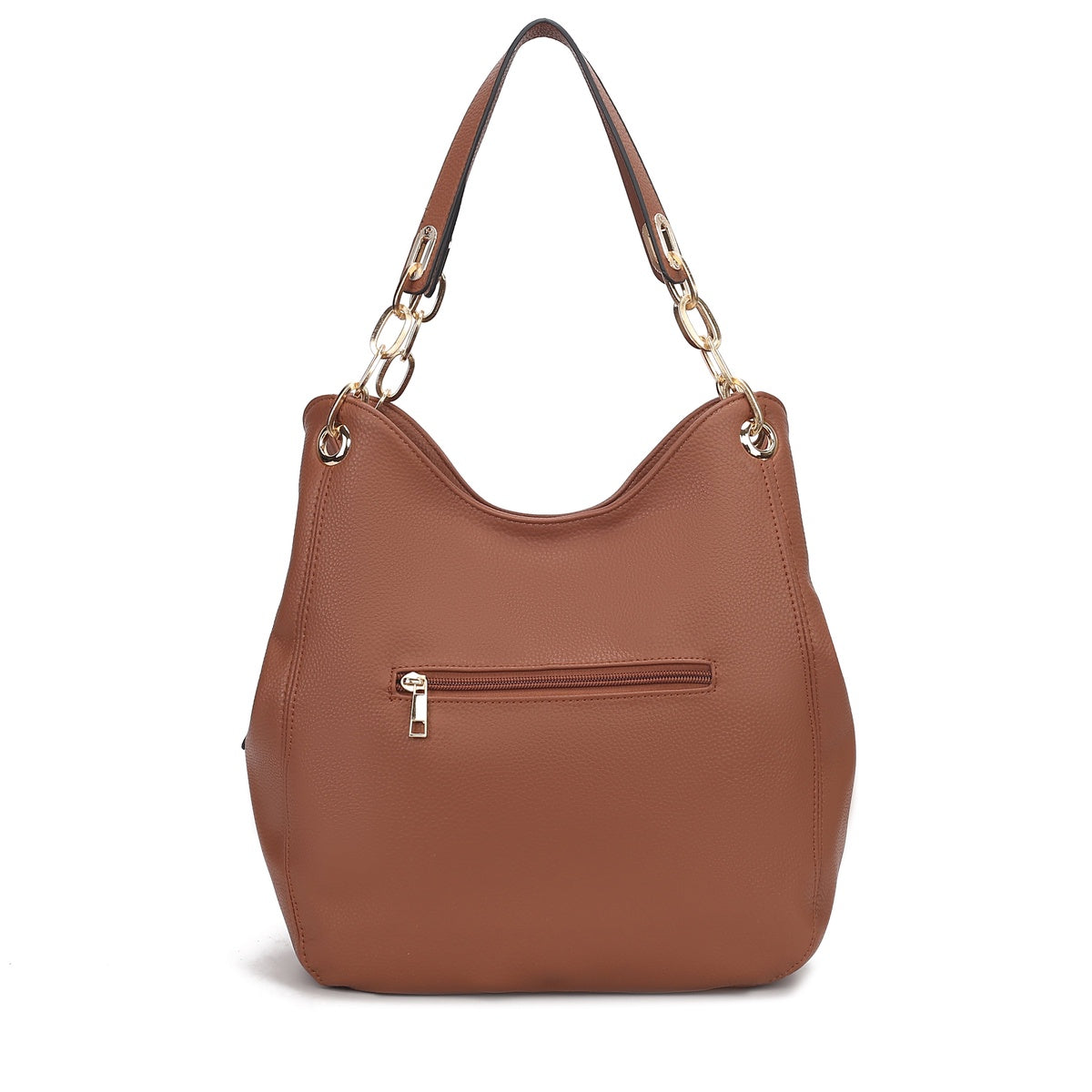  MKF Collection Ashley Hobo Bag and Wallet Set - Cognac Brown - Bonton