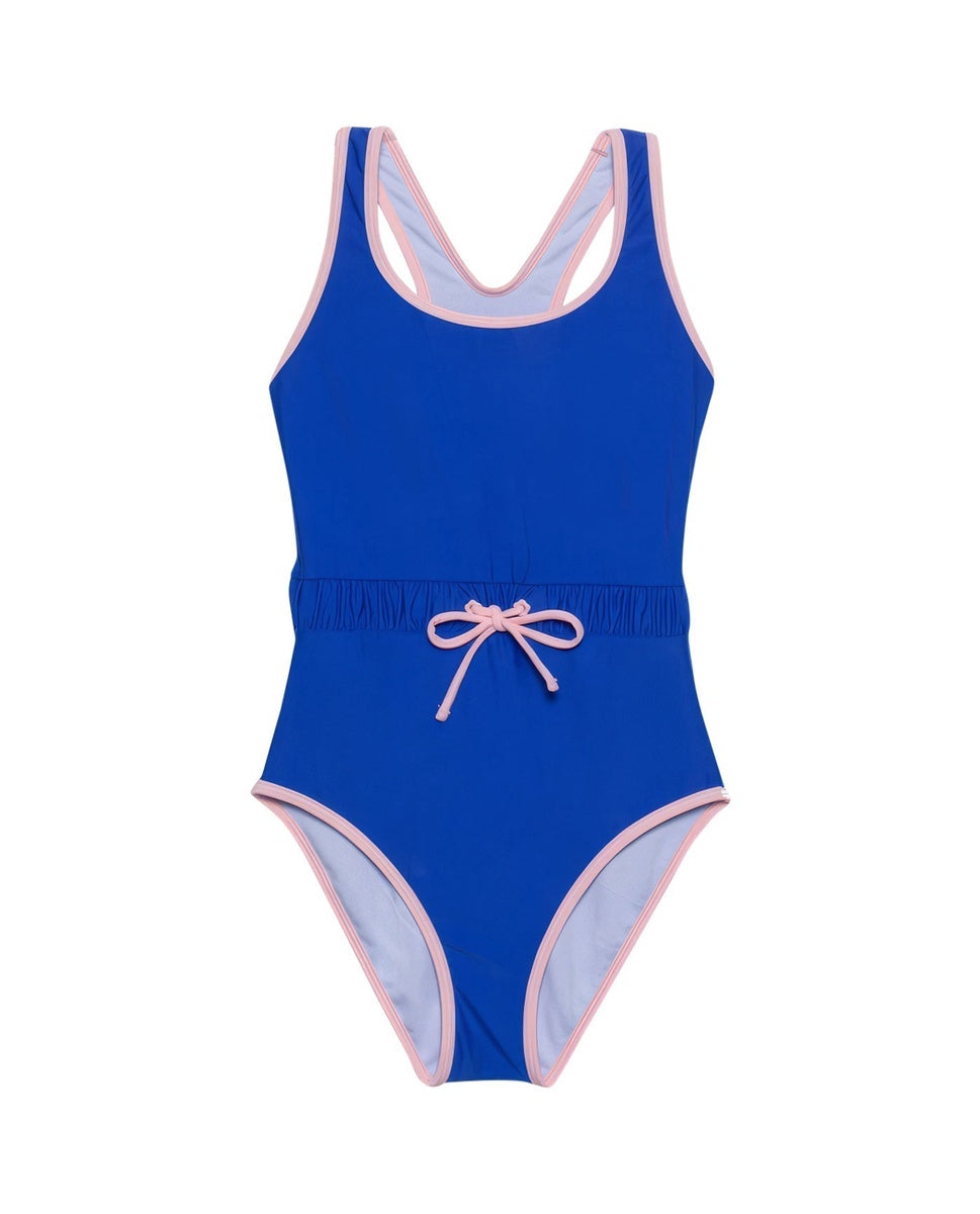  Gottex Kids Ocean Round Neck One Piece Swimsuit - GOTTEX KIDS OCEAN BLUE - Bonton