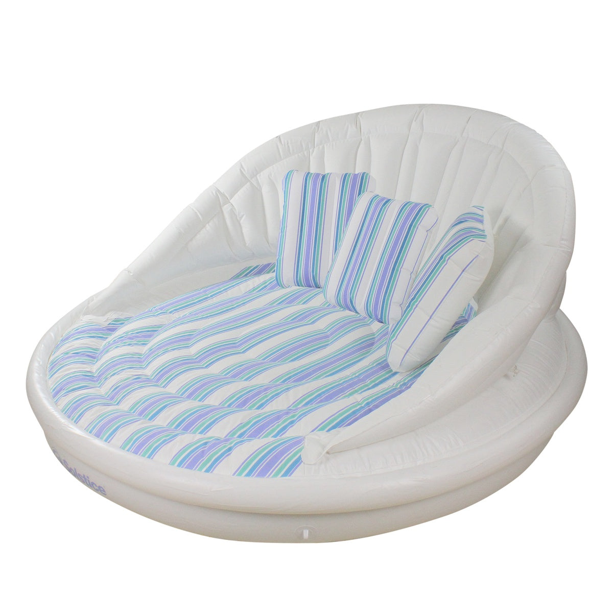  Swim Central Inflatable Striped Floating Swimming Pool Sofa Lounge Raft - 70