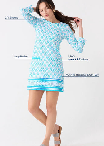 Amalfi Coast Cabana Shift Dress