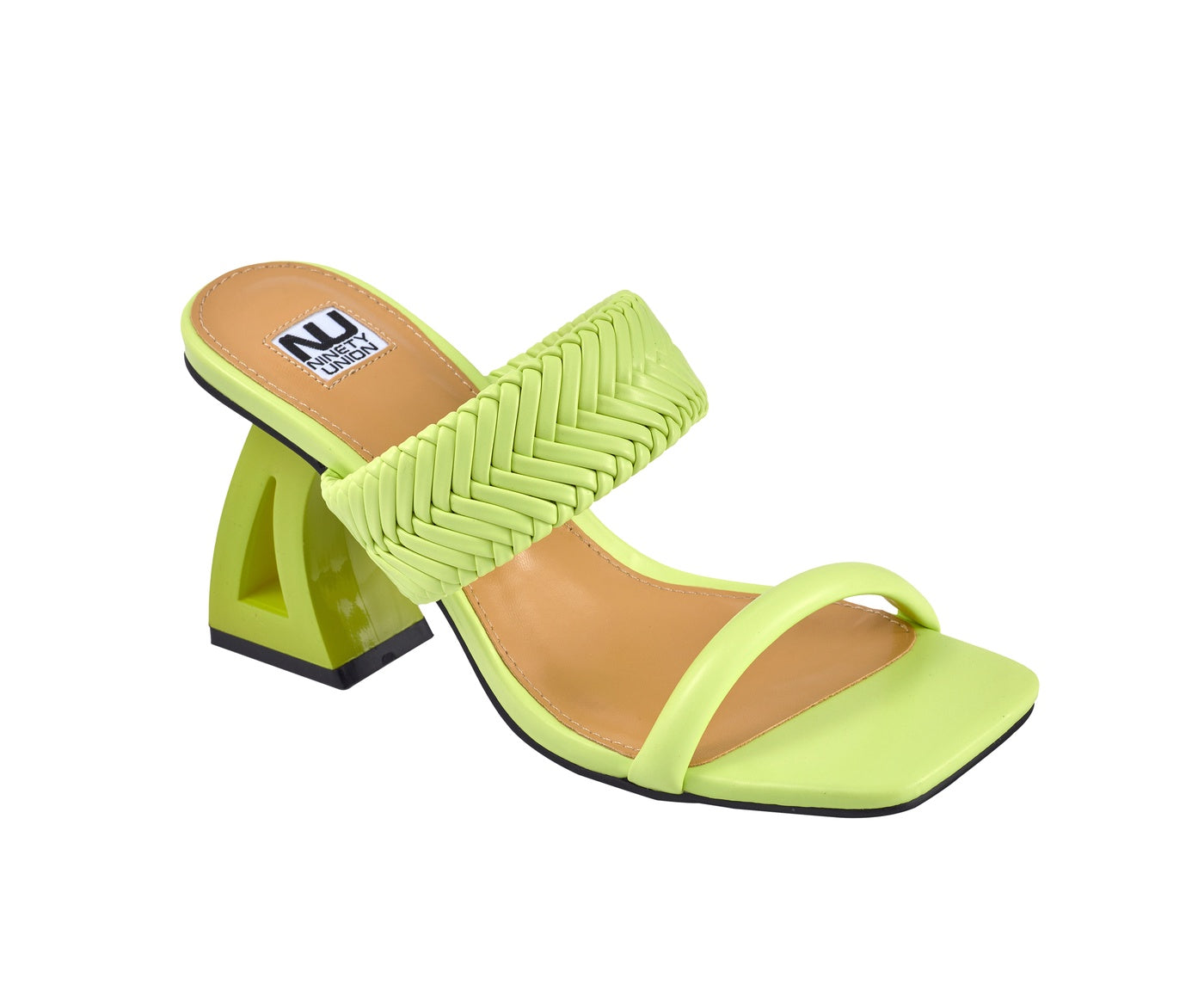  Ninety Union Malibu Two Banded Slide - Lime - Bonton