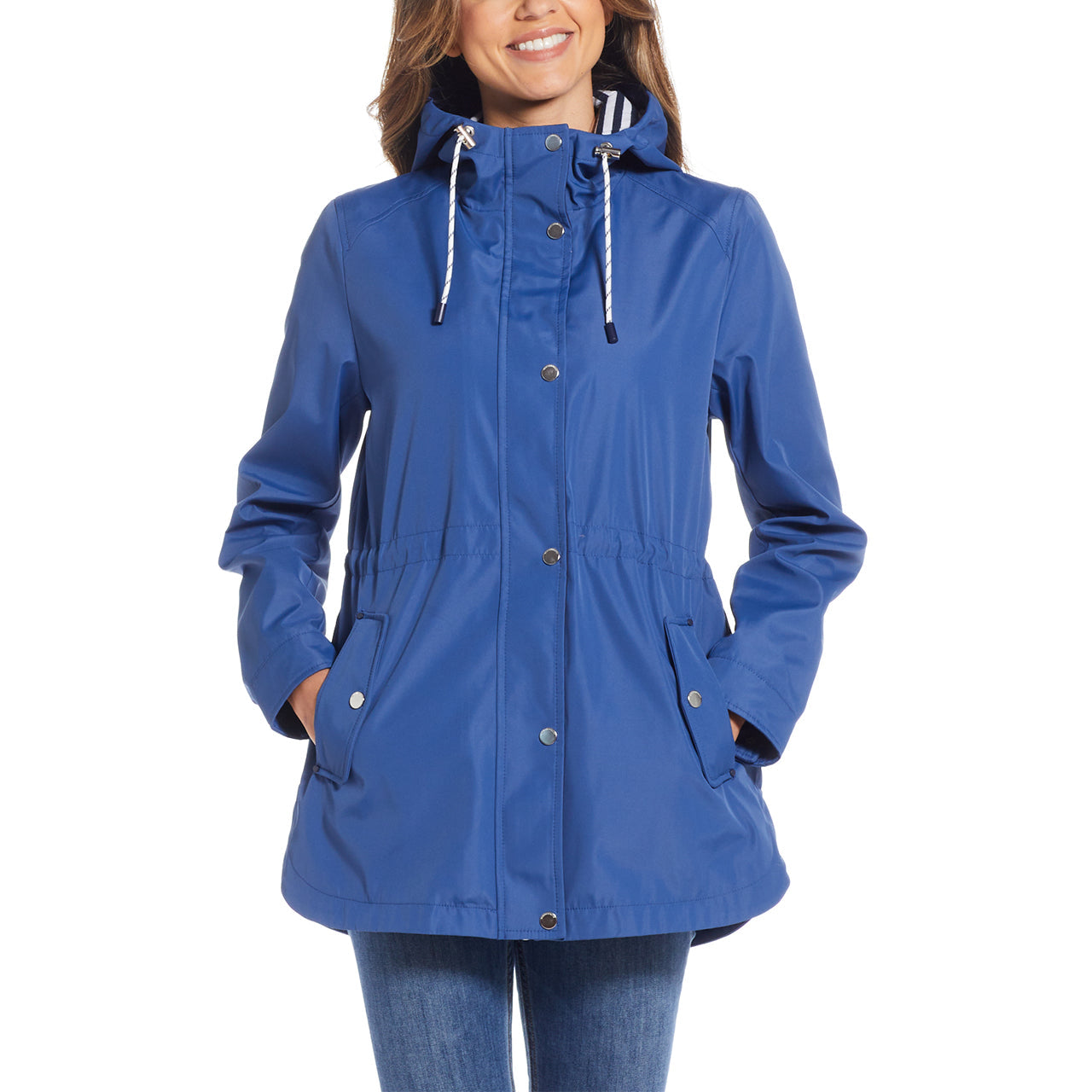  Weatherproof Nautical Anorak - Denim Blue - Bonton