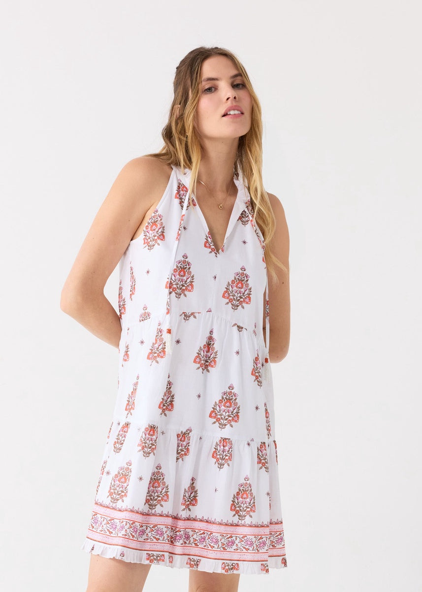  Cabana Life Amelia Island Sleeveless Tiered Dress - L - Bonton