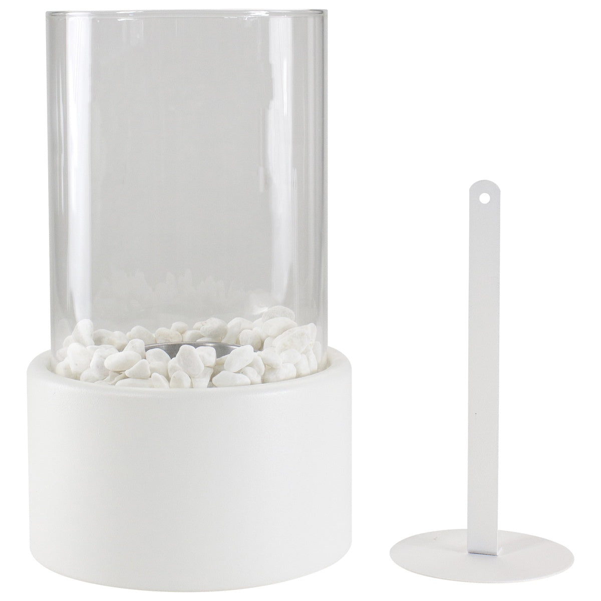  Northlight Bio Ethanol Round Portable Fireplace With Base - 10.5