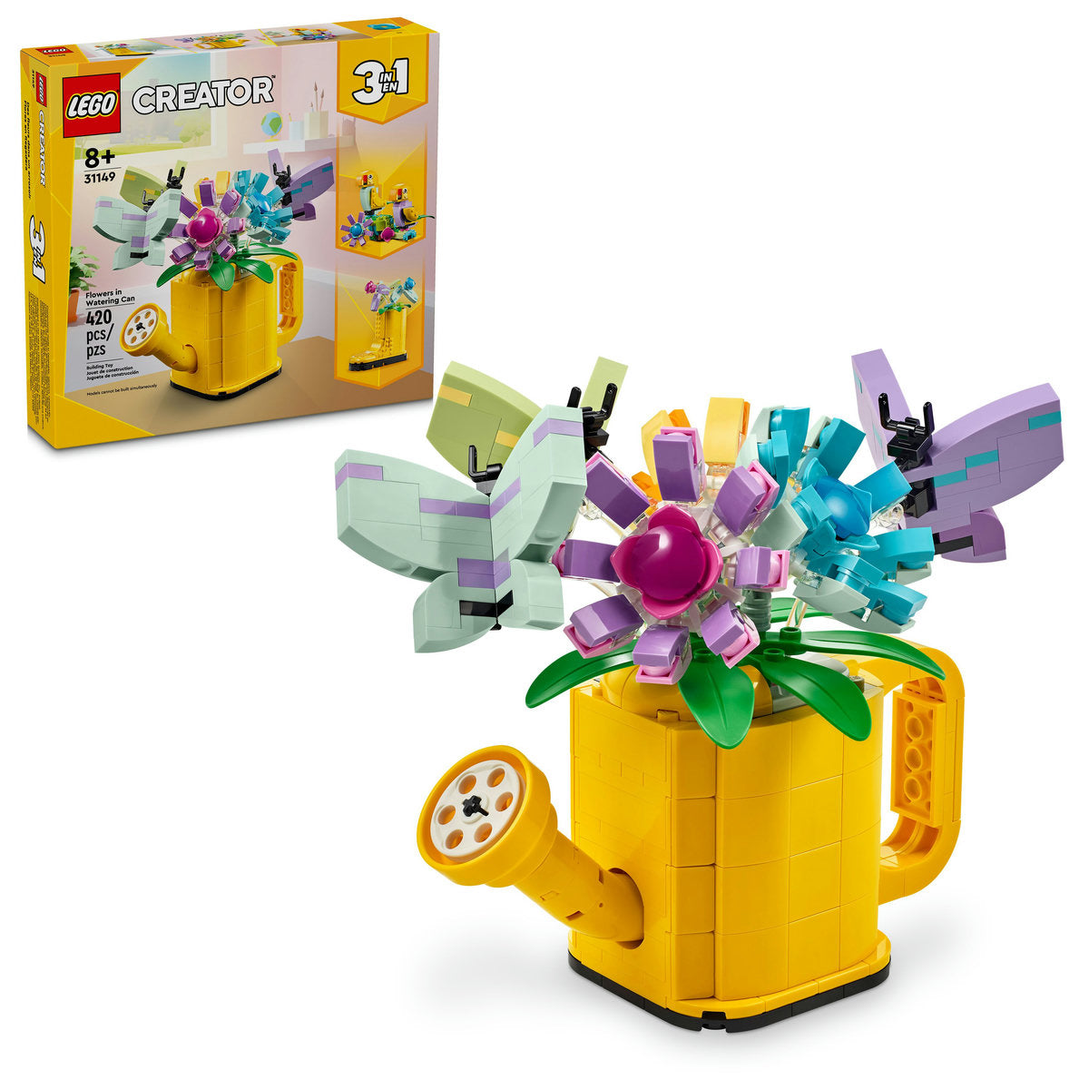  LEGO LEGO® Creator Flowers in Watering Can 3in1 Toy 31149 - Nature and Animals - Bonton