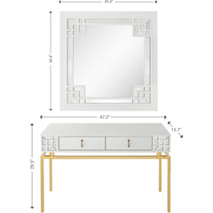 Dynasty Wall Mirror and Console Table