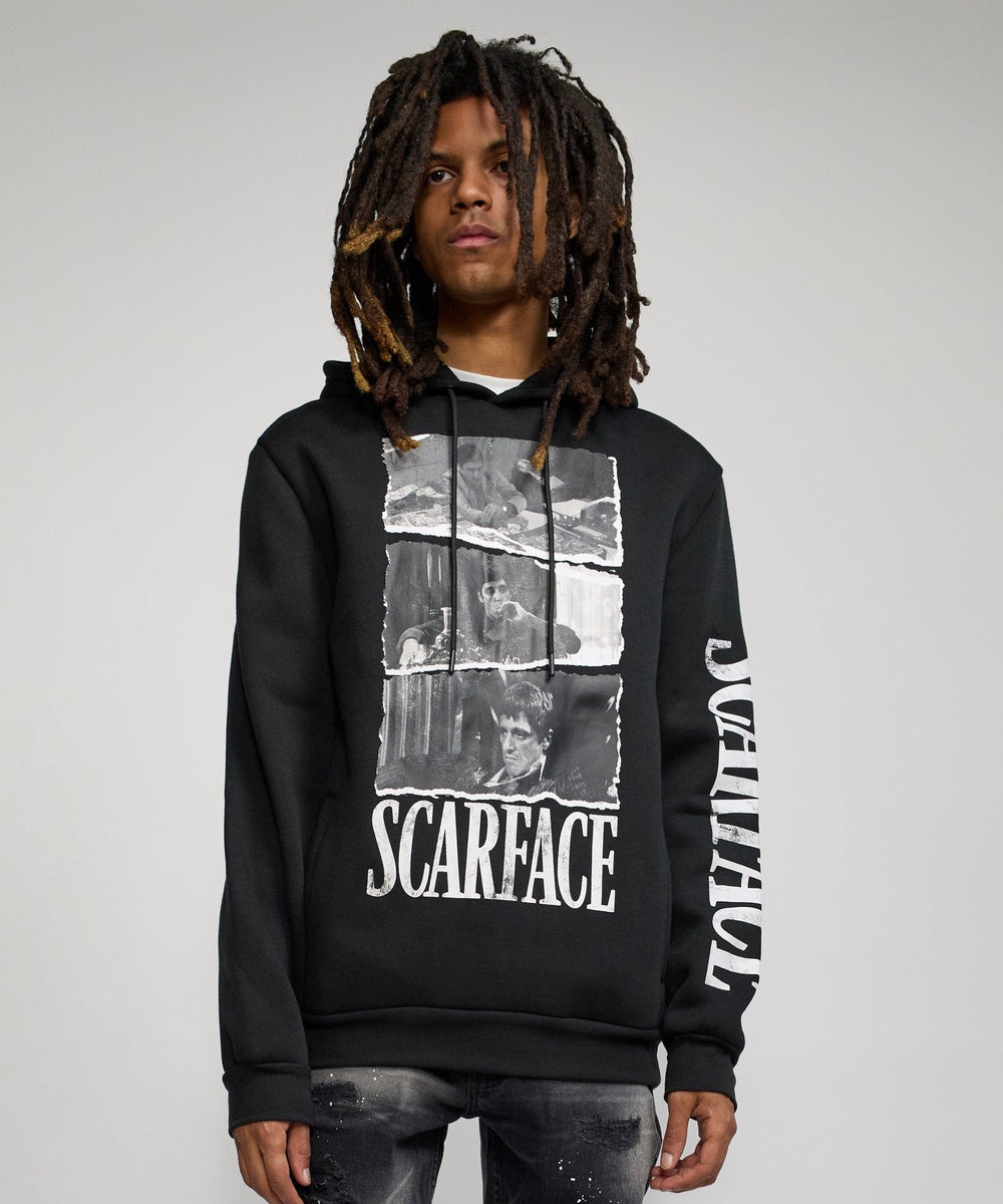  Reason Clothing Scarface Classic Hoodie - Black - BLACK - Bonton