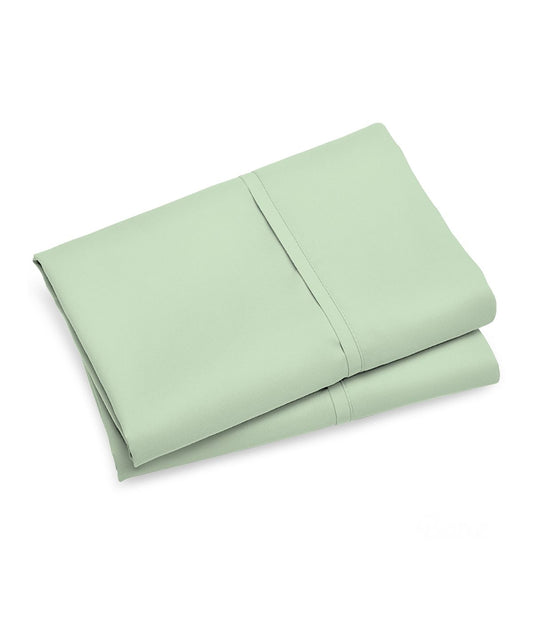 Cotton 400TC Percale Pillowcases Set of 2 Sage