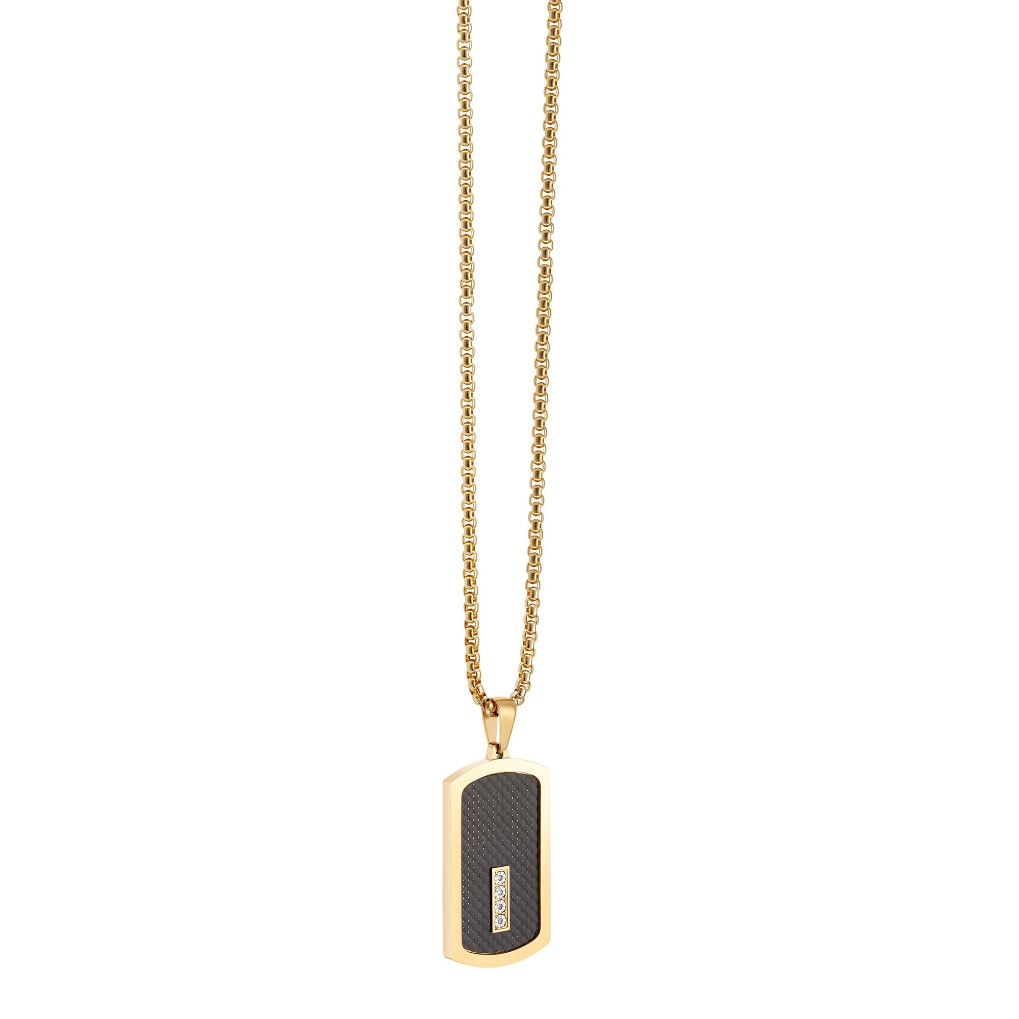  American Exchange American Exchange Dog Tag Necklace - Gold - Bonton