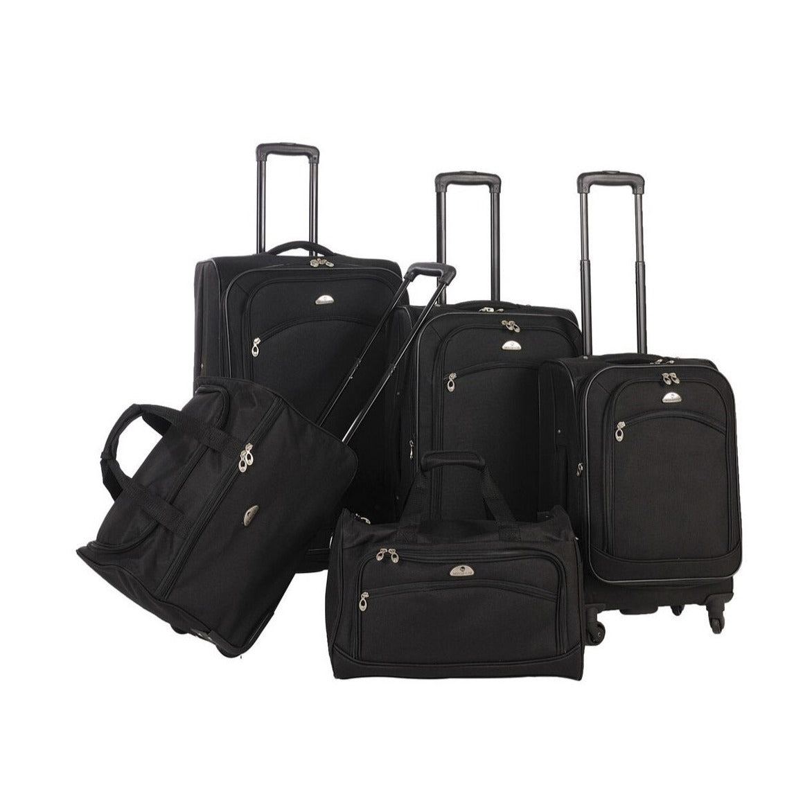  American Flyer American Flyer South West 5-Piece Luggage Set - Black - Bonton