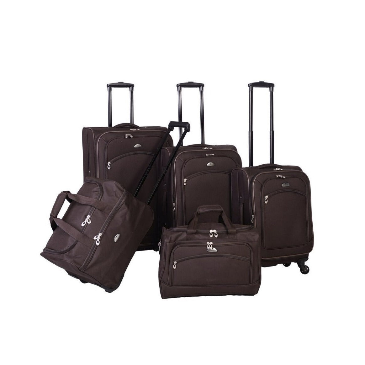 American Flyer American Flyer South West 5-Piece Luggage Set - Black - Bonton