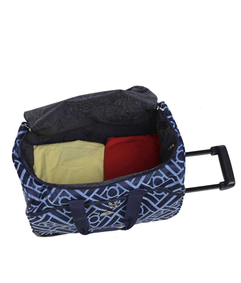  American Flyer American Flyer Astor Wheeled Duffel - Black Purple - Bonton