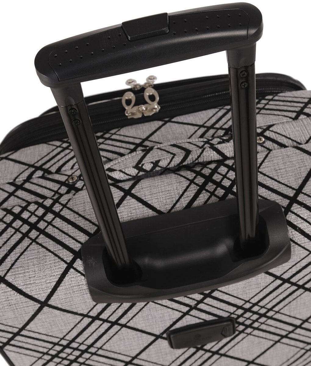  American Flyer American Flyer Silver Stripes 5-Piece Spinner Luggage Set - Default Title - Bonton
