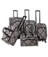  American Flyer Silver Stripes 5-Piece Spinner Luggage Set - Silver - Bonton