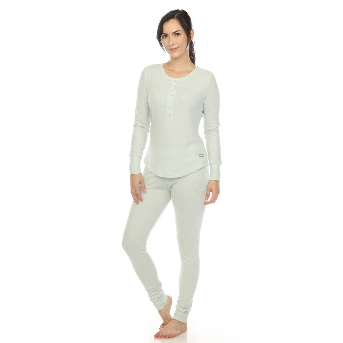  White Mark Women's Waffle Pajama Set - XL - Bonton