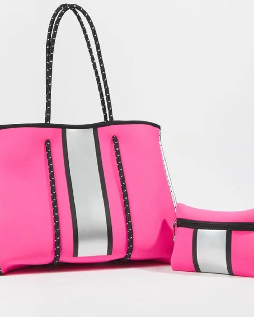  Lemonbella The Ella Neon Pink Tote - Default Title - Bonton