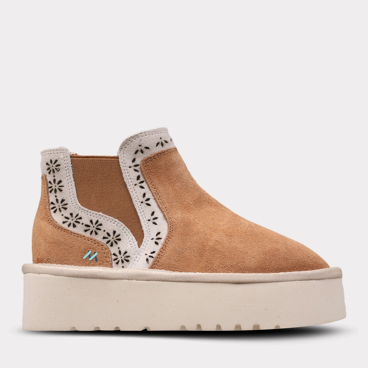  Mykos Antoinette Youth Pull-on Platform Boot - ChestnutWinter White - Bonton