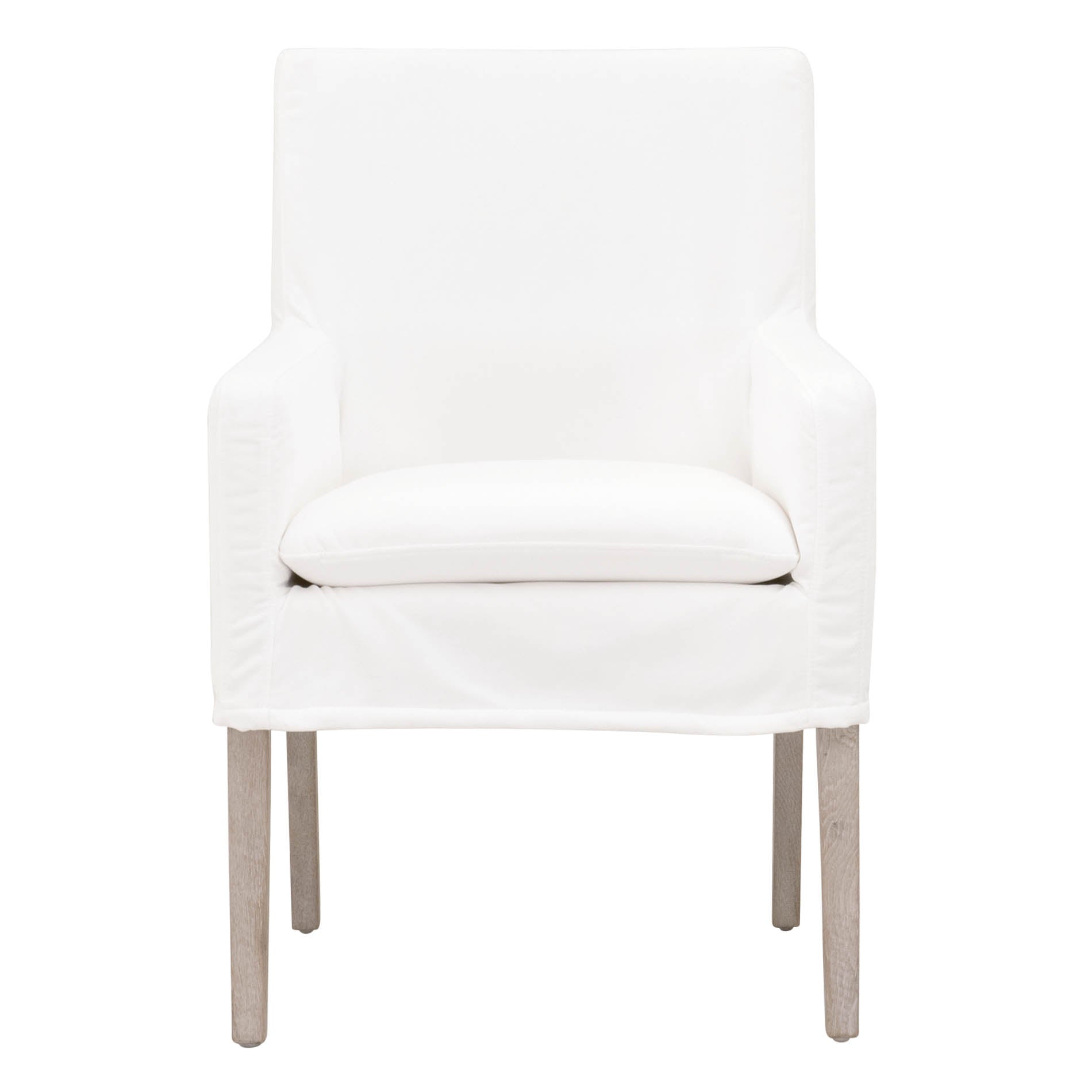  Essentials For Living Drake Slipcover Arm Chair - Peyton Pearl Natural Gray - Bonton