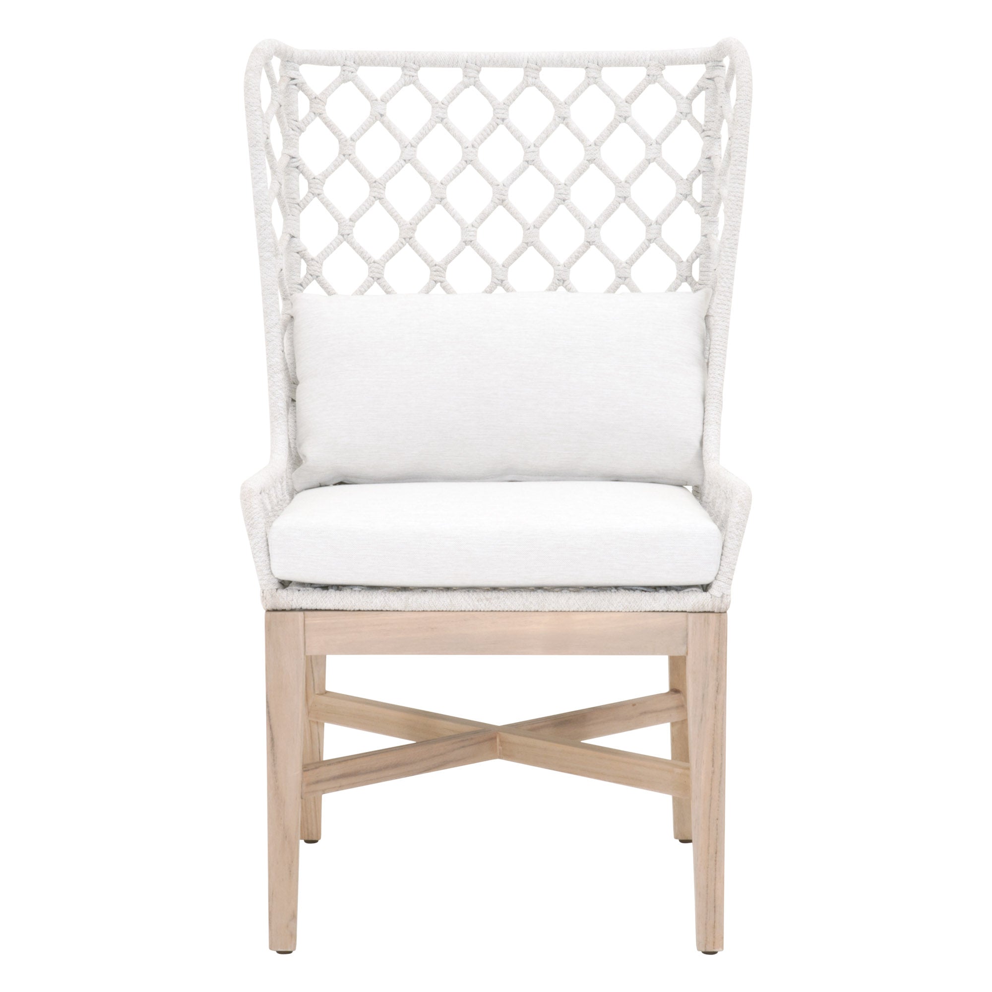  Essentials For Living Lattis Outdoor Wing Chair - White Speckle - Bonton