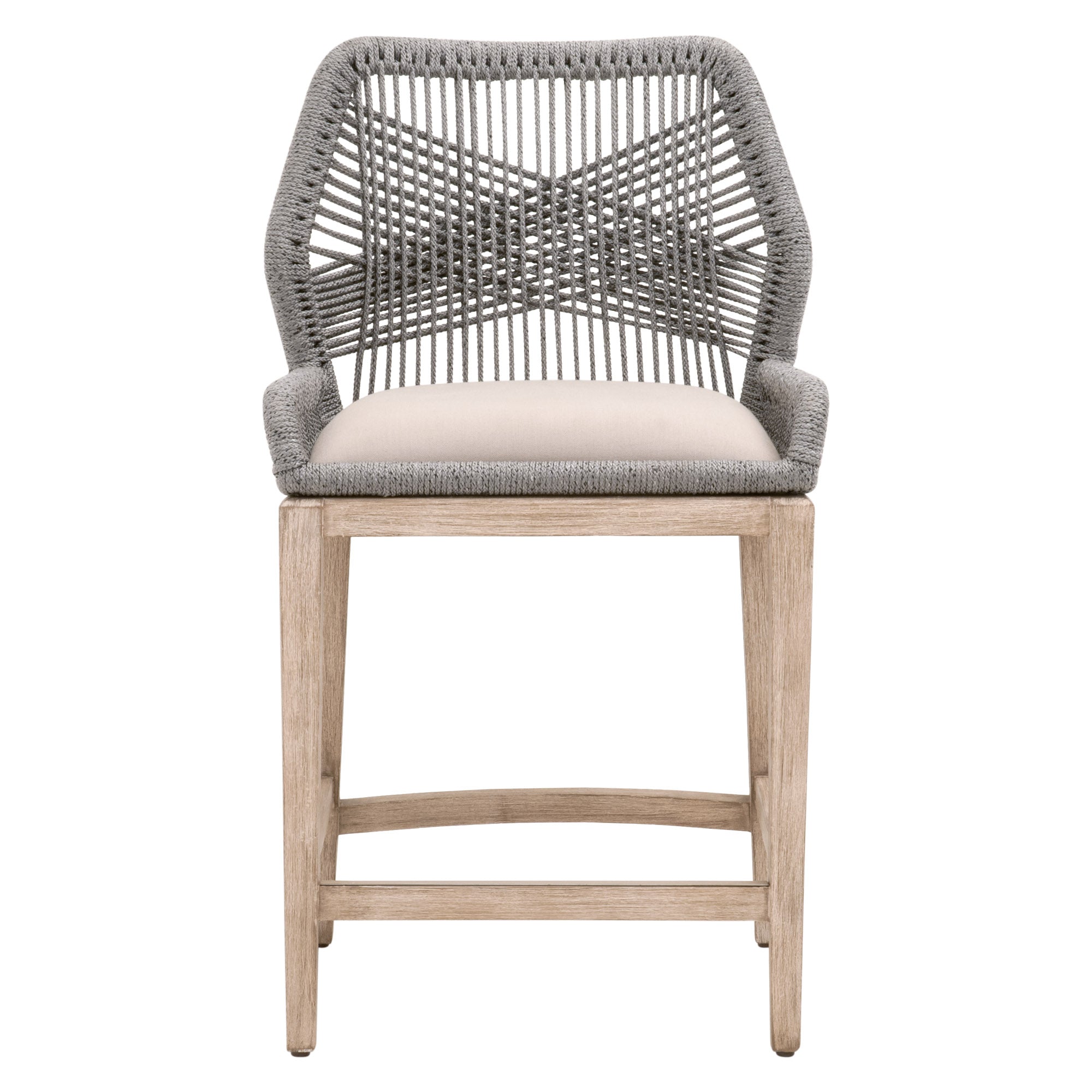  Essentials For Living Loom Counter Stool - Platinum Natural Gray - Bonton