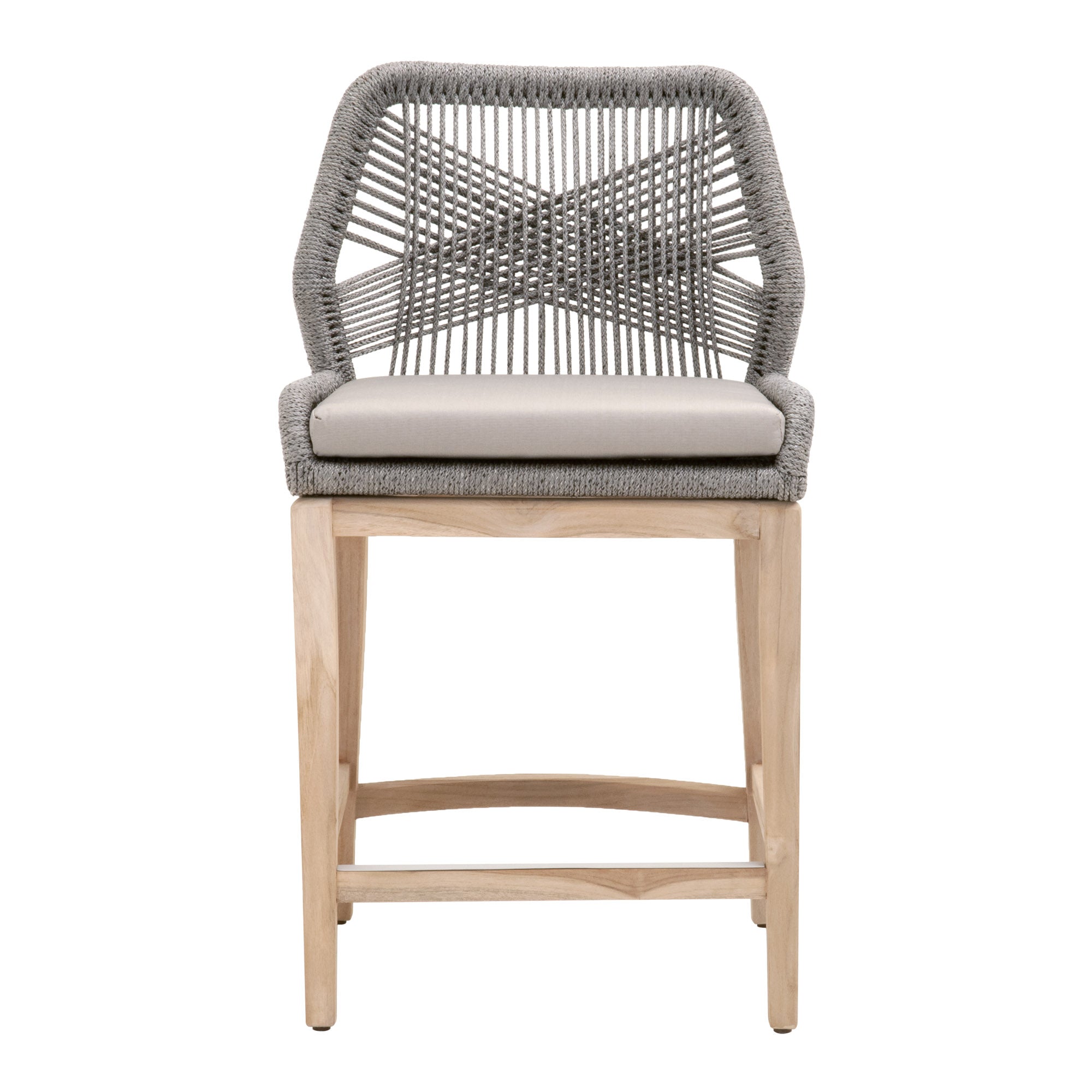  Essentials For Living Loom Outdoor Counter Stool - Platinum - Bonton