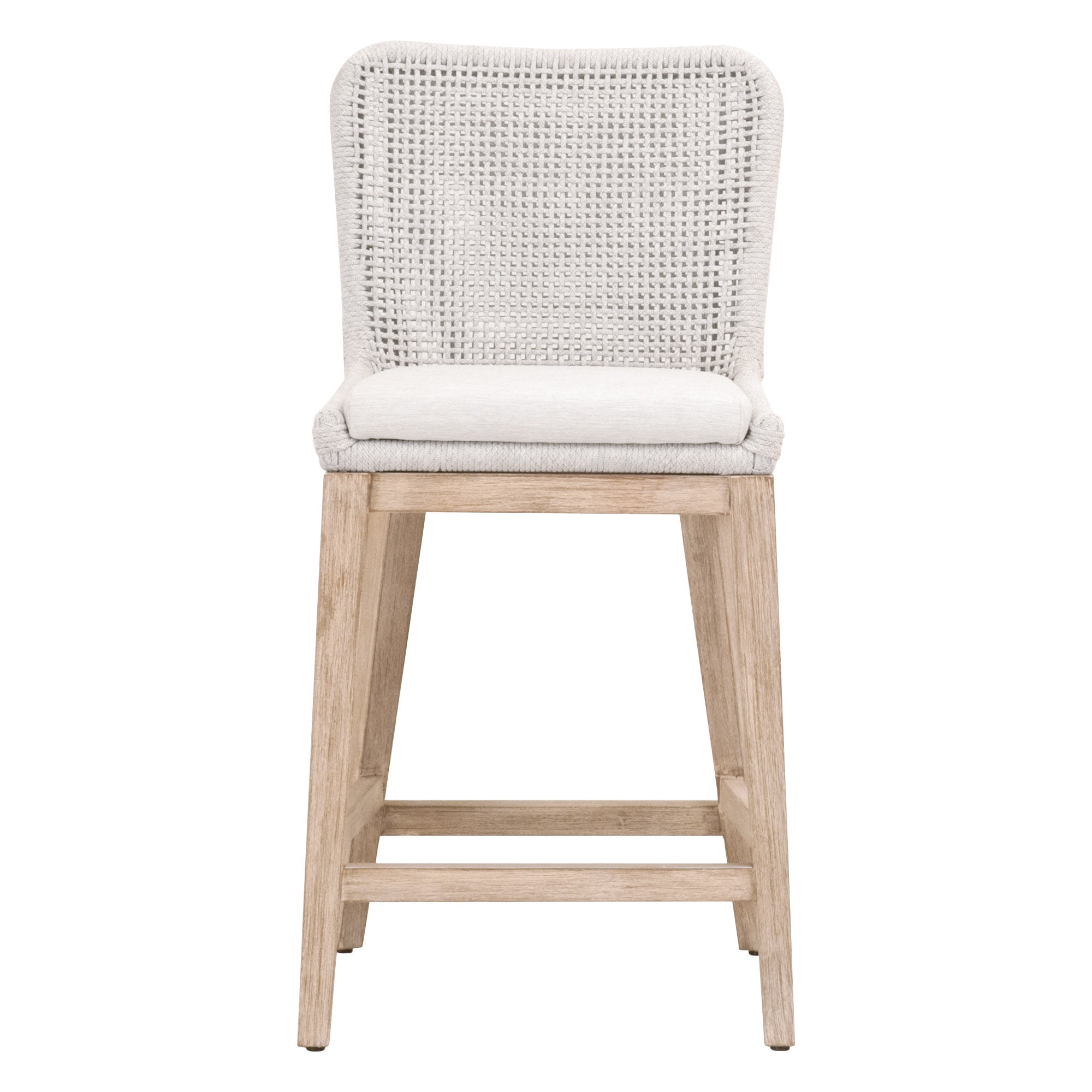  Essentials For Living Mesh Counter Stool - White Natural Gray - Bonton