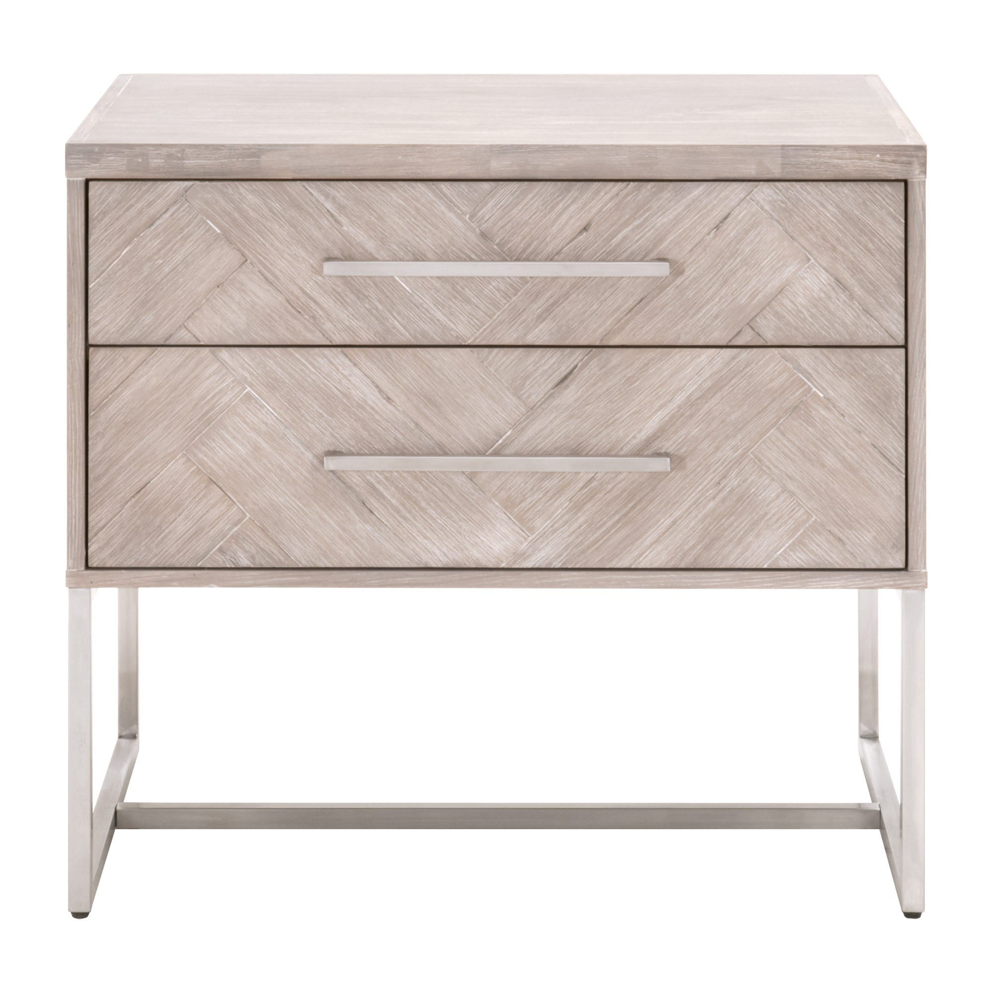  Essentials For Living Mosaic 2-Drawer Nightstand - Natural Gray - Bonton