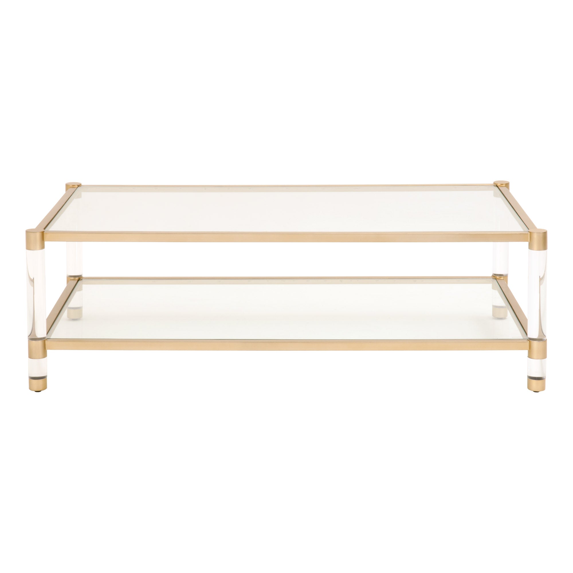  Essentials For Living Nouveau Coffee Table - Brushed Brass - Bonton