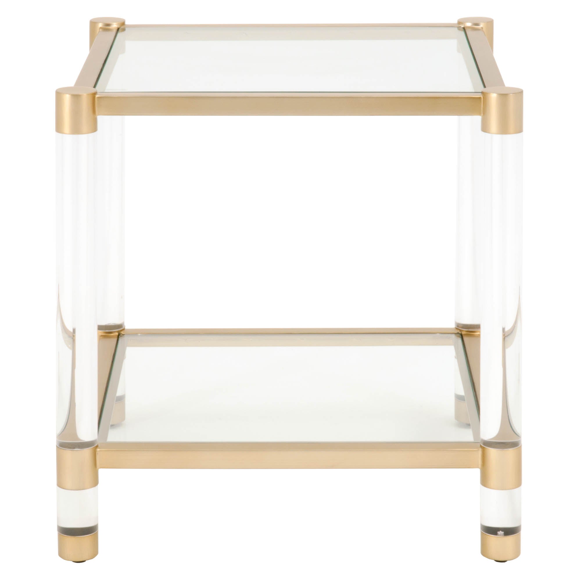  Essentials For Living Nouveau End Table - Brushed Brass - Bonton