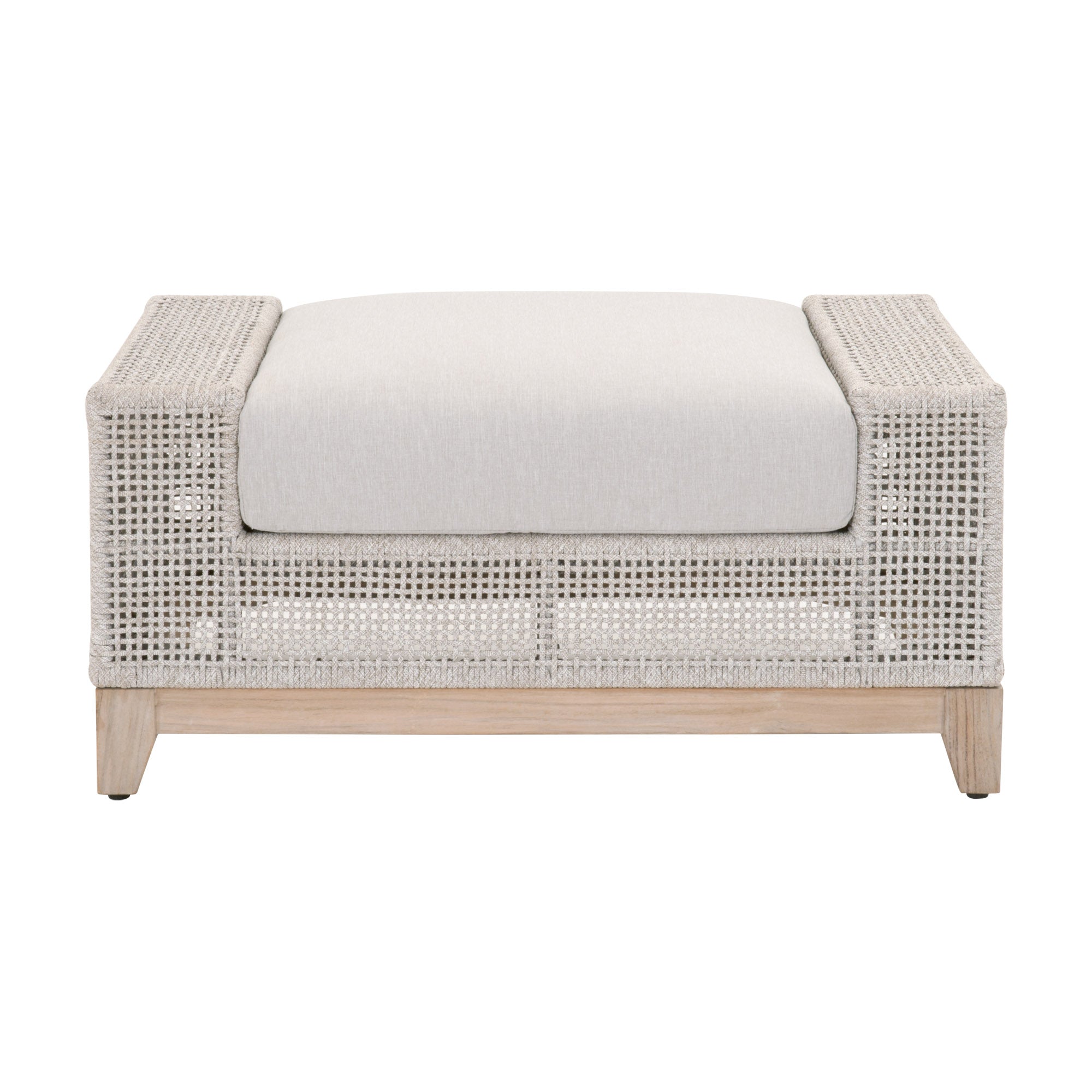  Essentials For Living Tropez Outdoor Ottoman - Natural Gray - Bonton