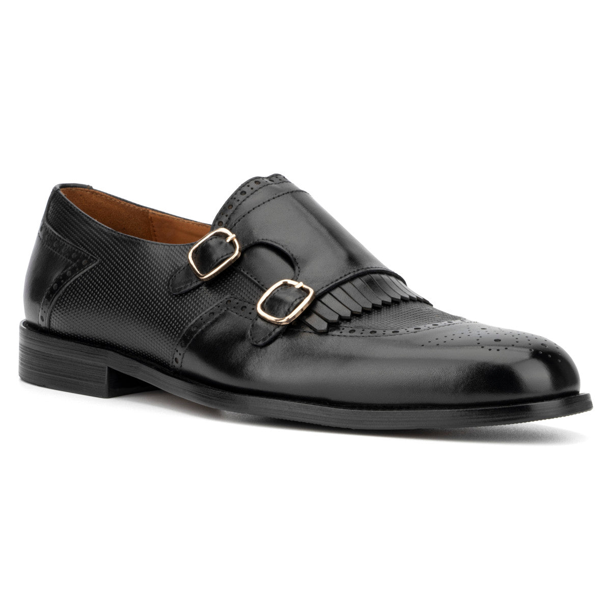  Vintage Foundry Co. Bolton Men's Monk Shoe - Black - Bonton