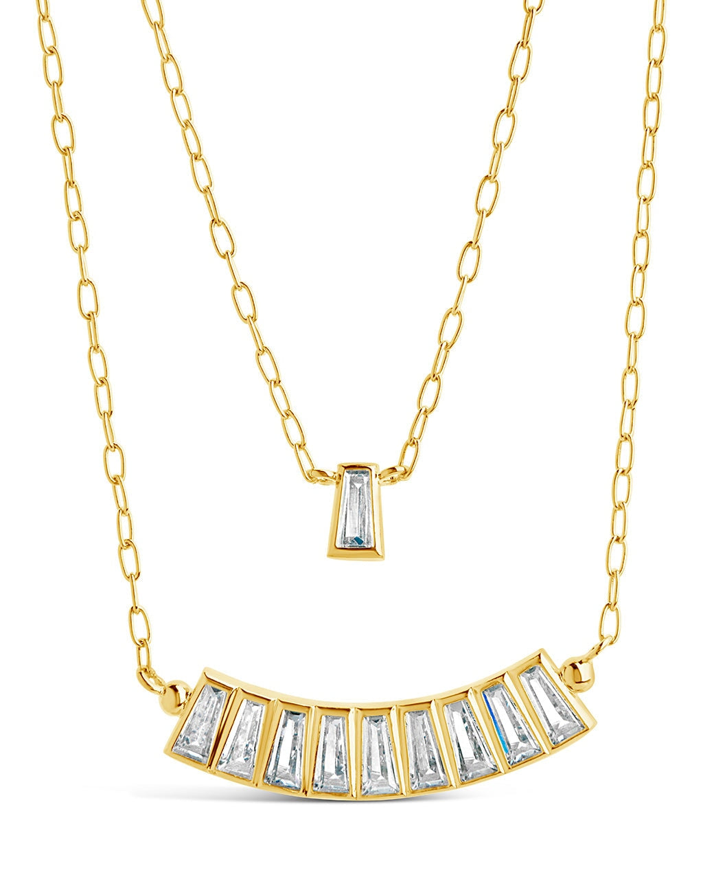  Sterling Forever Lillian Layered Necklace - Gold - Bonton