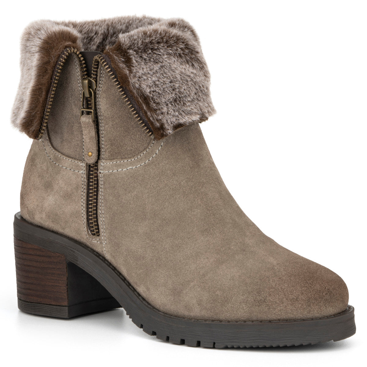  Vintage Foundry Co. Women's Jeanette Bootie - Taupe - Bonton