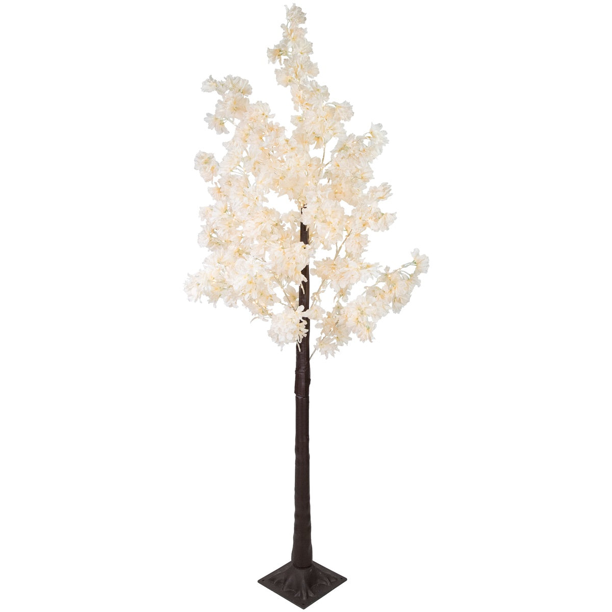  Northlight 6' LED Lighted White Floral Artificial Tree - Warm White Lights - Default Title - Bonton