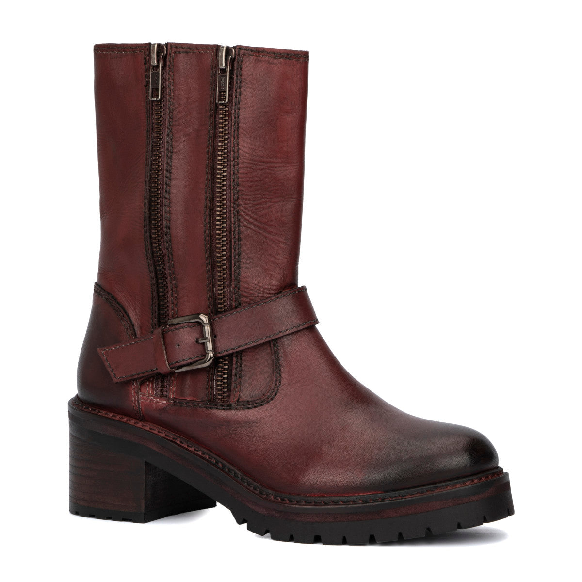  Vintage Foundry Co. Women's Genevieve Boot - Burgundy - Bonton