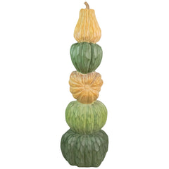 Five Tiered Stacked Pumpkins Thanksgiving Decoration - 42.5"