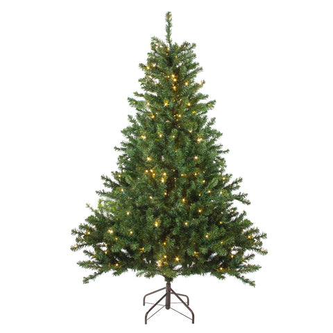 Pre-Lit Medium Canadian Pine Artificial Christmas Tree - 8' - Candlelight LED Lights