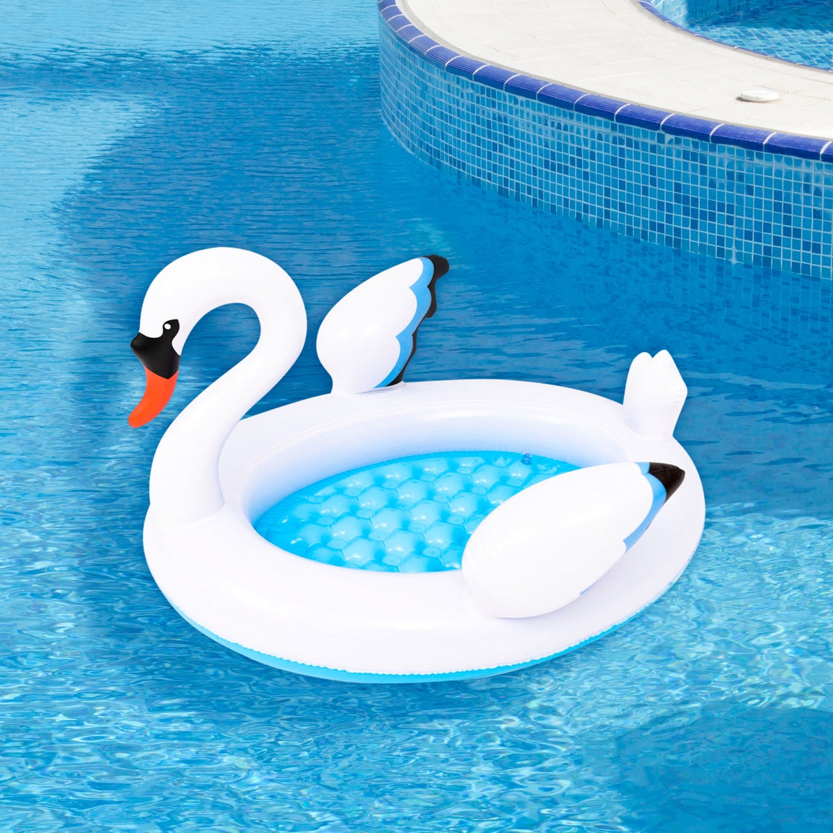  Pool Central Inflatable Swan Kiddie Pool - 42.5