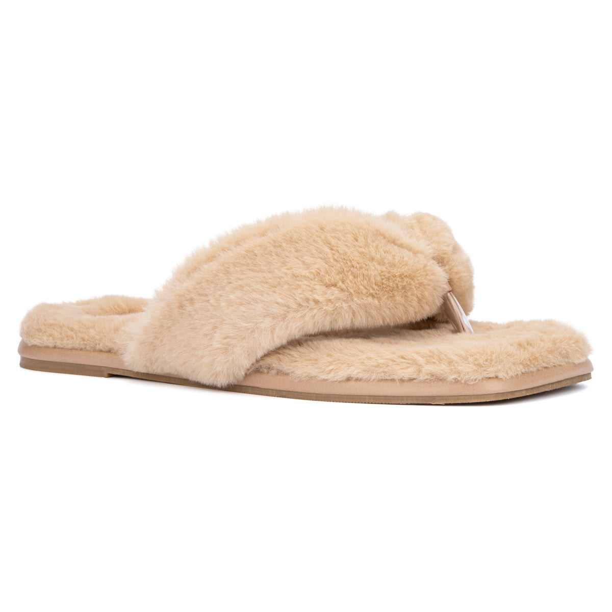  Torgeis Women's Rosa Furry Slides - Natural - Bonton