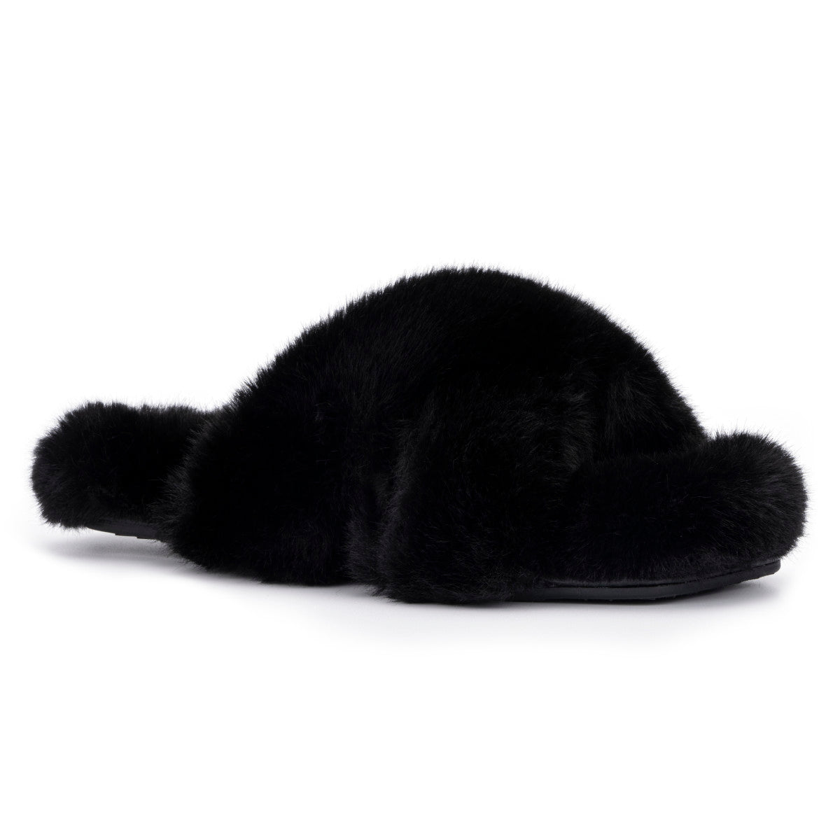  Torgeis Women's Luna Furry Slides - Black - Bonton