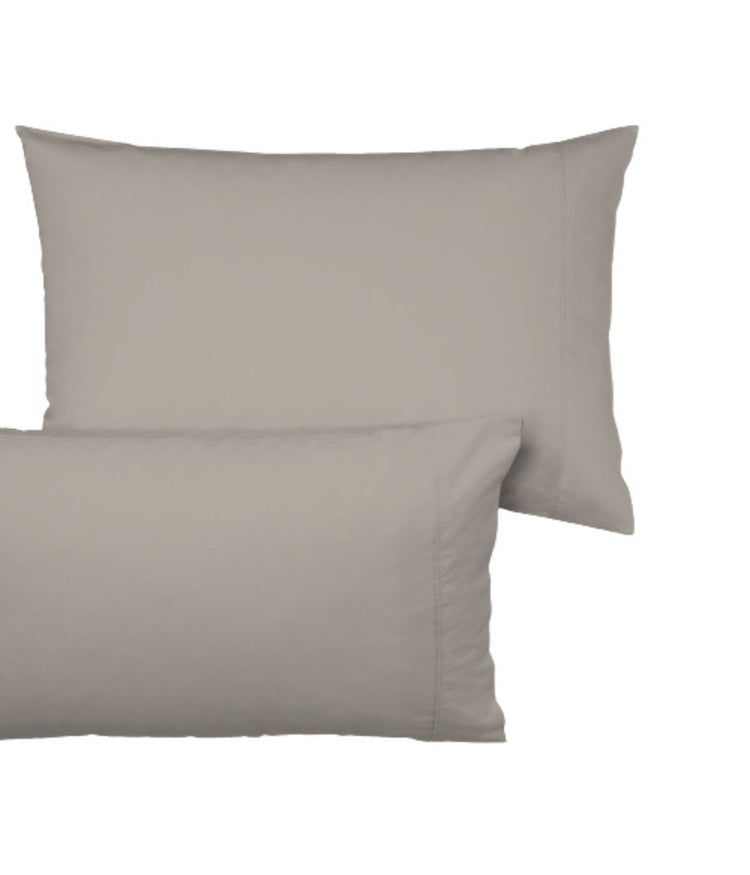 Cotton 400TC Sateen Pillowcases Set of 2 Taupe