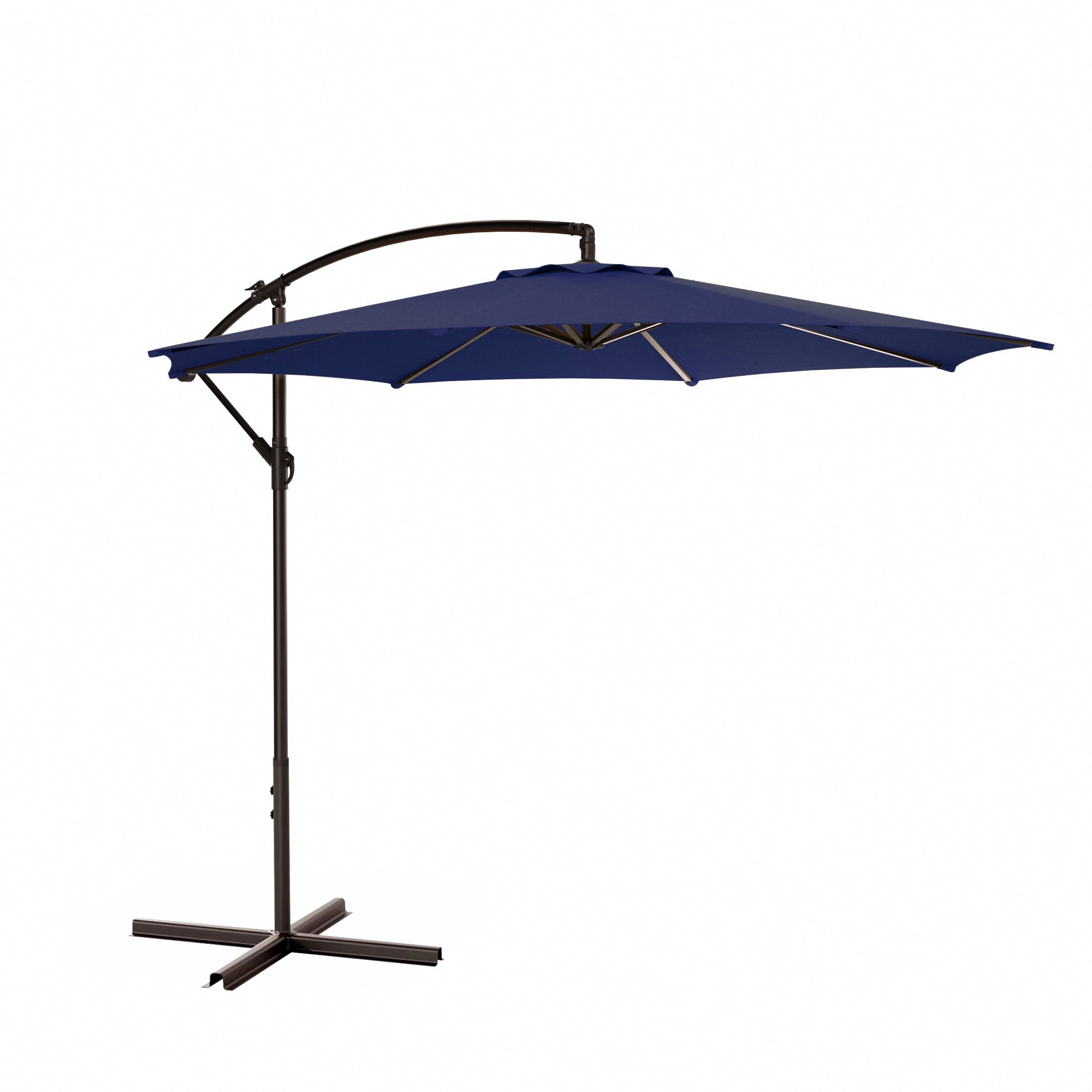  Westin Furniture 10 Ft Outdoor Patio Cantilever Offset Umbrella - Navy Blue - Bonton