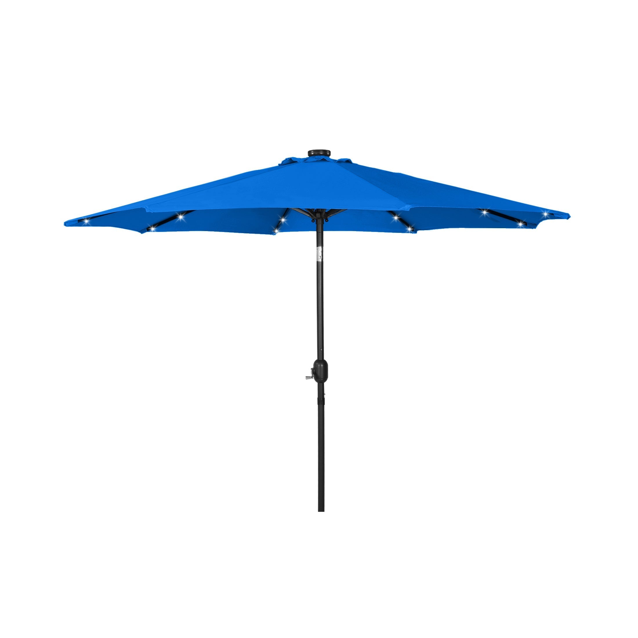  Westin Furniture 9 ft Outdoor Patio Solar LED Market Table Umbrella - Royal Blue - Bonton