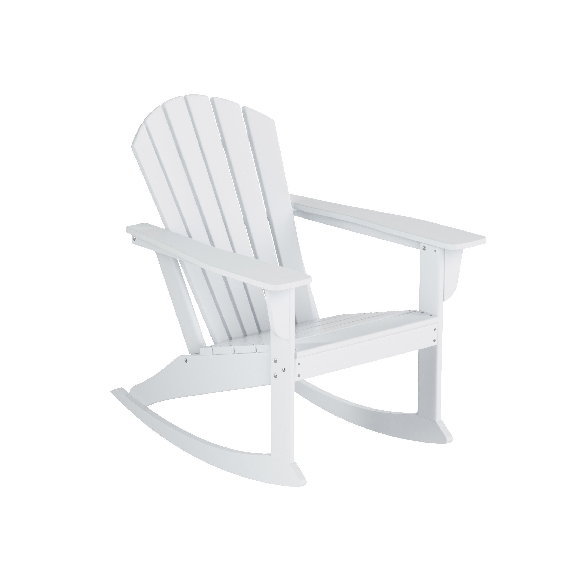  Westin Furniture Altura Outdoor Rocking Adirondack Chair - White - Bonton