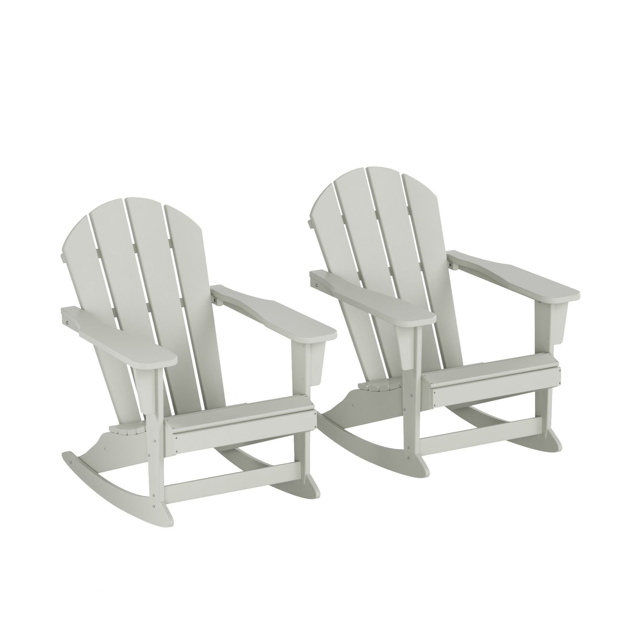  Westin Furniture Outdoor Patio Porch Rocking Adirondack Chair, Set of 2 - Sand - Bonton