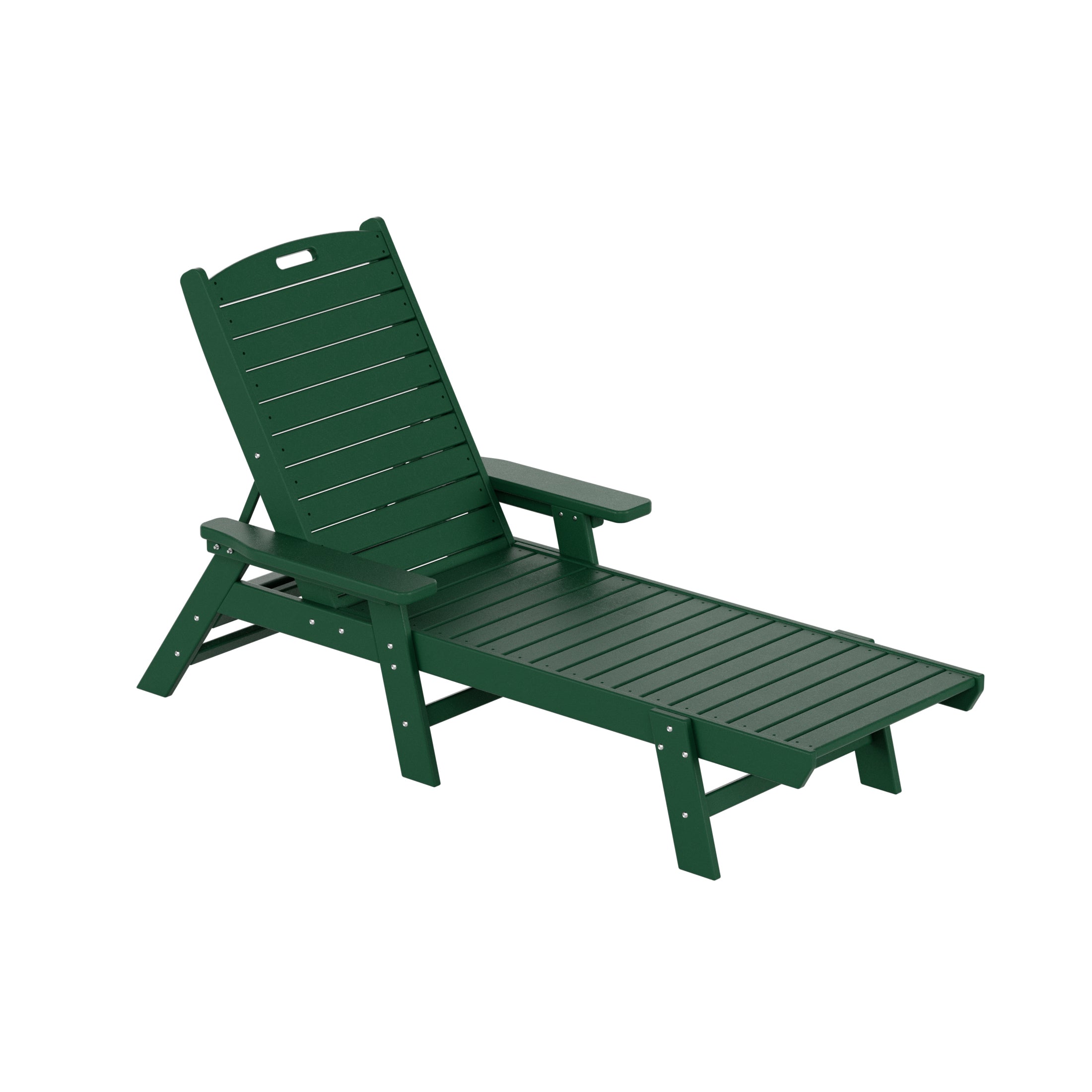  Westin Furniture Reclining Chaise Lounge - Dark Green - Bonton