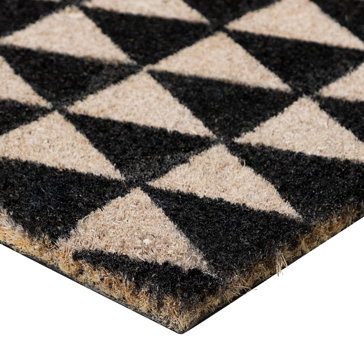  Northlight Black and Gray 3-Dimensional Triangle Print Doormat 17 X 29 - Default Title - Bonton