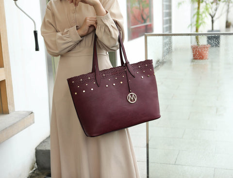 Mariahna 3 Pcs Shopper Tote, Crossbody and Wallet