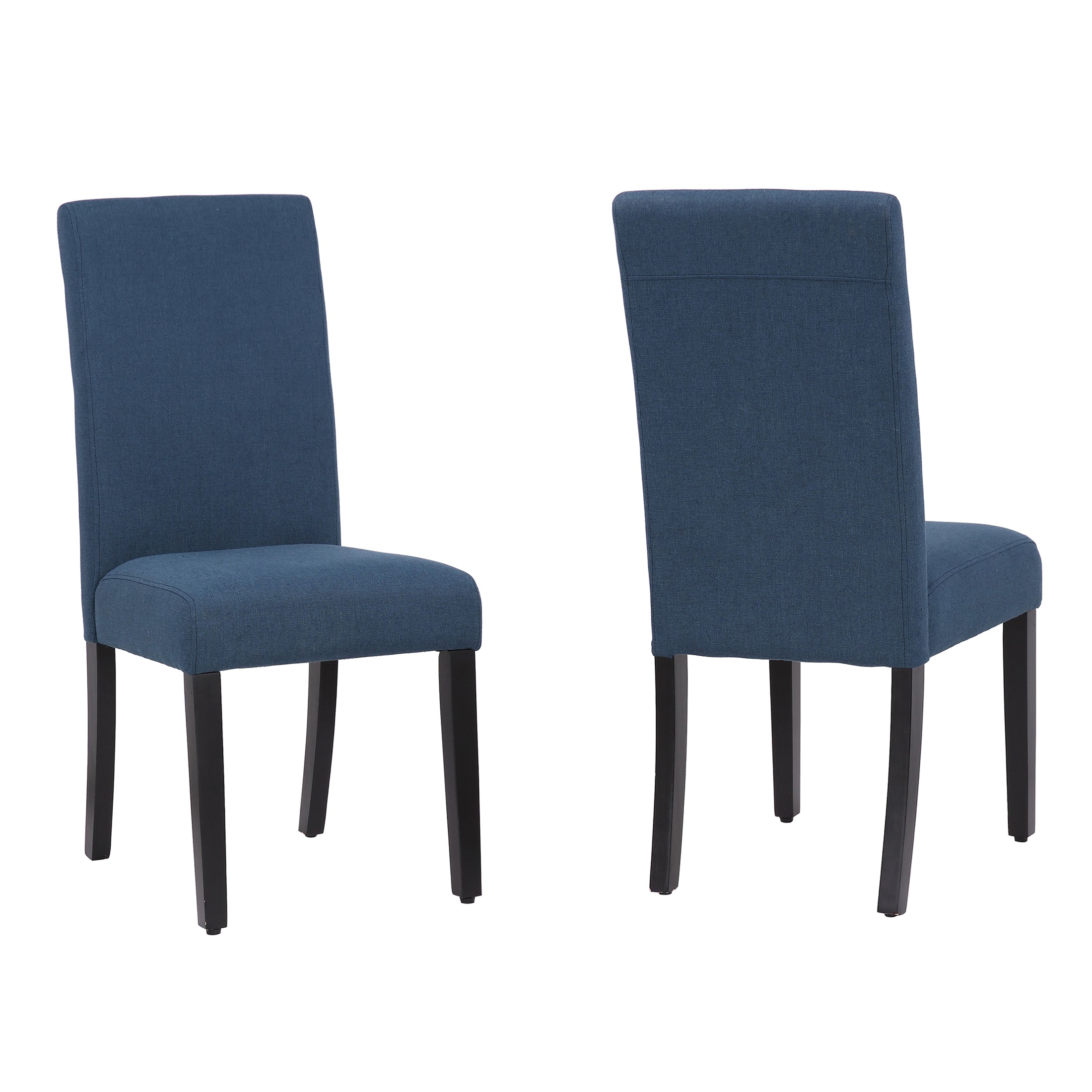  Westin Furniture Upholstered Linen Fabric Dining Side Chair, Set of 2 - Blue - Bonton