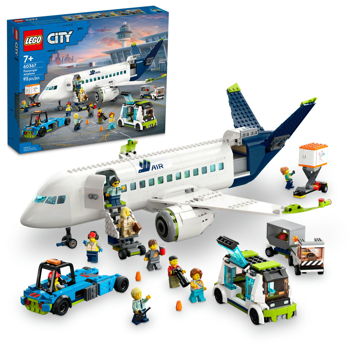  LEGO LEGO® City Passenger Airplane 60367 Building Toy Set 930 Pieces - LEGO City - Bonton